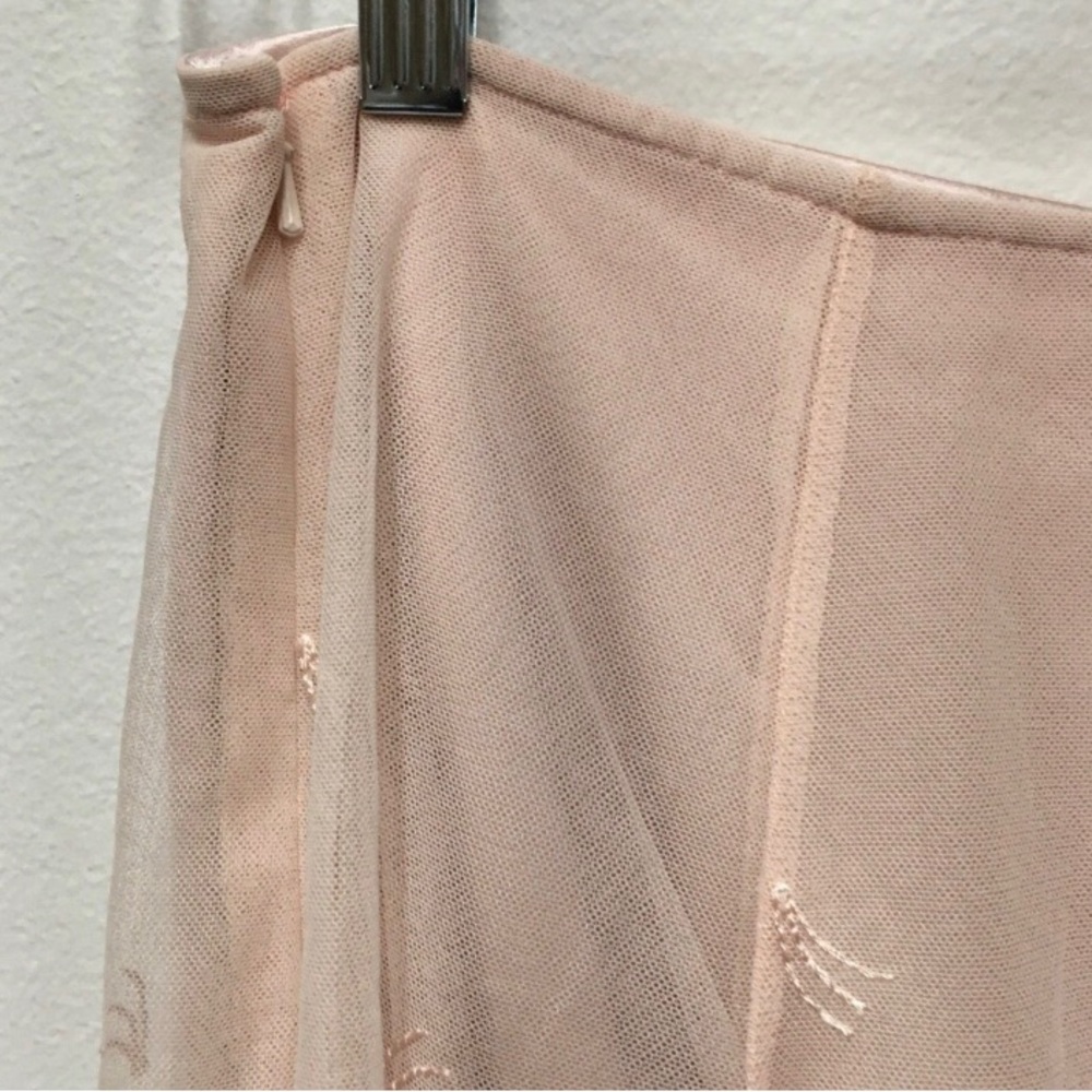 Mademoiselle Tulle Lace Embroidered Skirt 4 Pink Balletcore Romantic Feminine - Picture 3 of 13